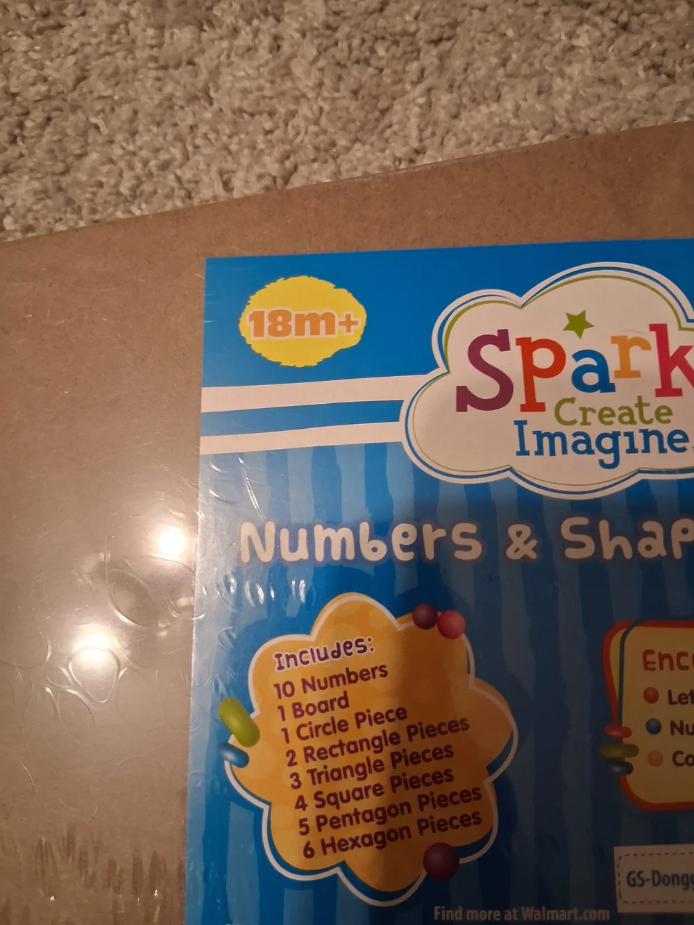 Wooden Number & Shape Puzzle Board - Multicolor Learning Toy
